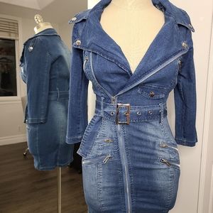 Denim, Long Sleeve Dress